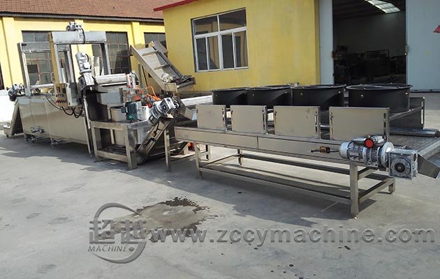 Continuous Broad Fava Beans Frying Machine Line
