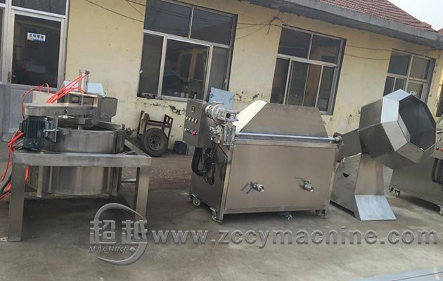 Pellet Chips Frying Line with Small Cpacity