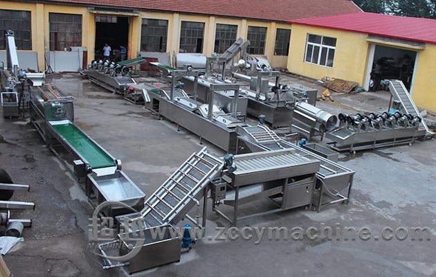 Automatic Frozen French Fries Production Line 150 kg/h