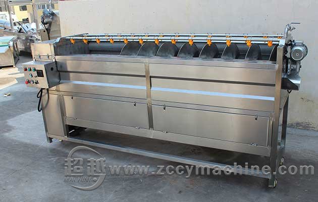 Brush Roller Potato Washing Peeling Machine