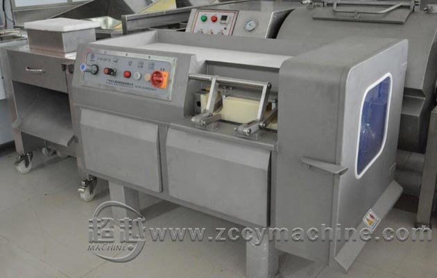 Frozen Fresh Meat Cubes Cutting Machine