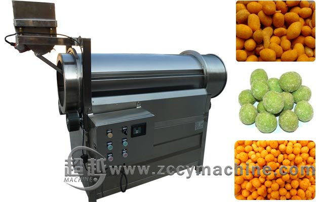 Continuous Honey Coated Peanuts Seasoning Machine